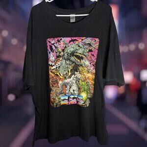 Holy Mountain Godzilla Kaiju Mothra Ghidorah Rodan Anguirus 3XL Tee anime nerd